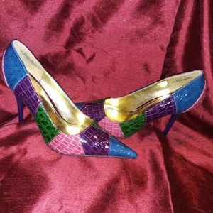 Multi Colored Pumps